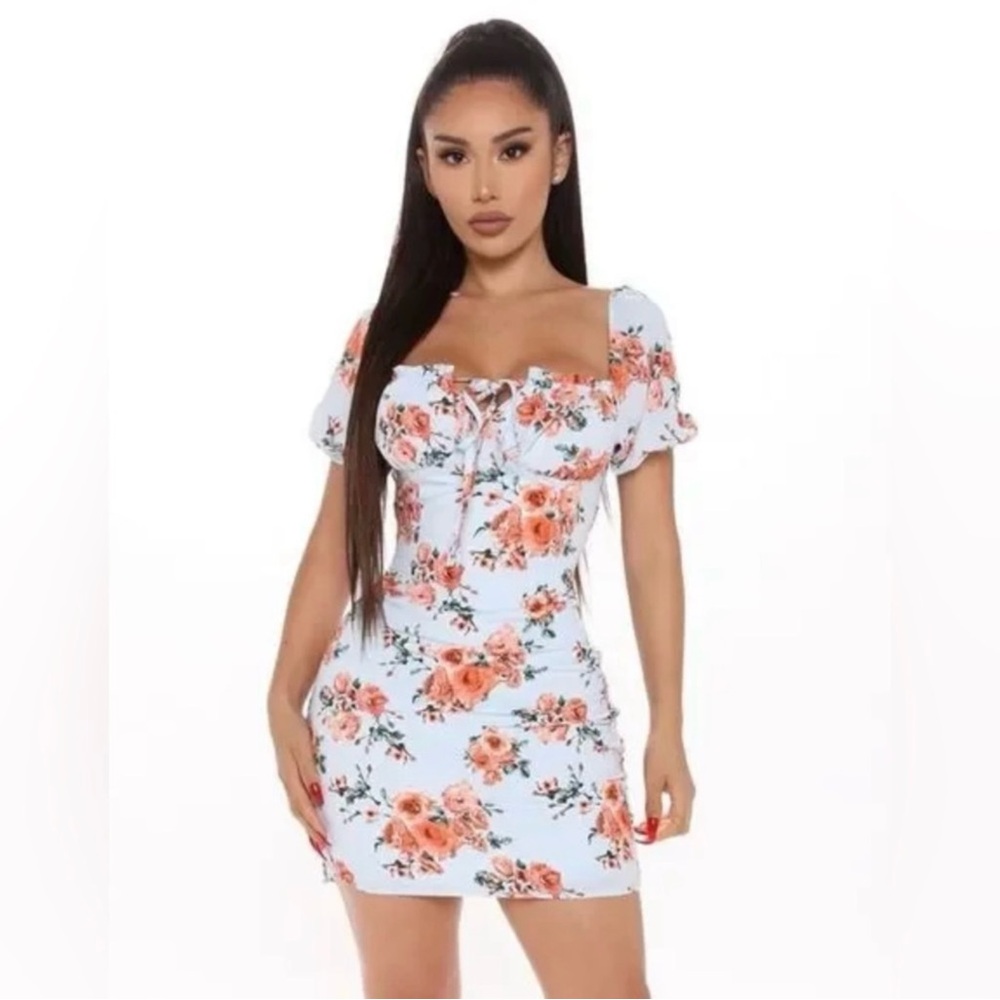 Fashion Nova stand by me smocked mini dress - Picture 1 of 5